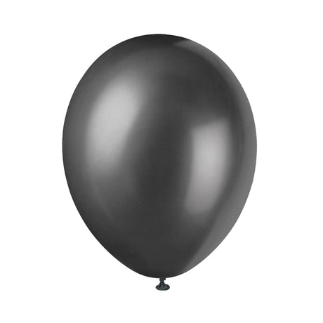 Ballon schwarz 30 cm, 8 Stück