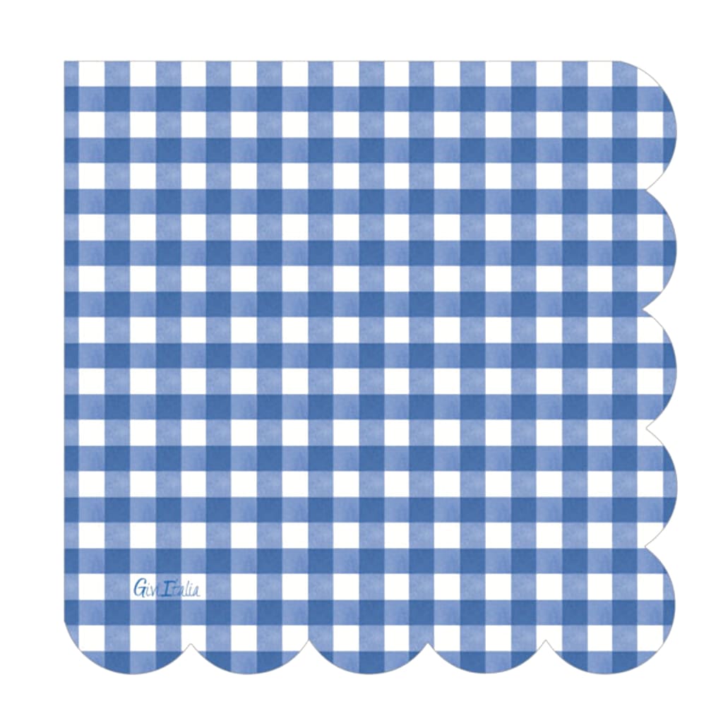 Servietten 33 x 33cm kariert, 16 Stück