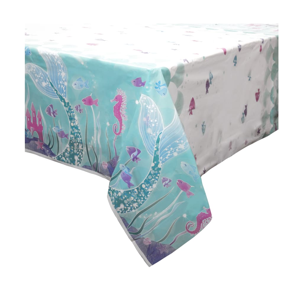 Tischdecke aus Plastik Meerjungfrau, 137 x 213 cm