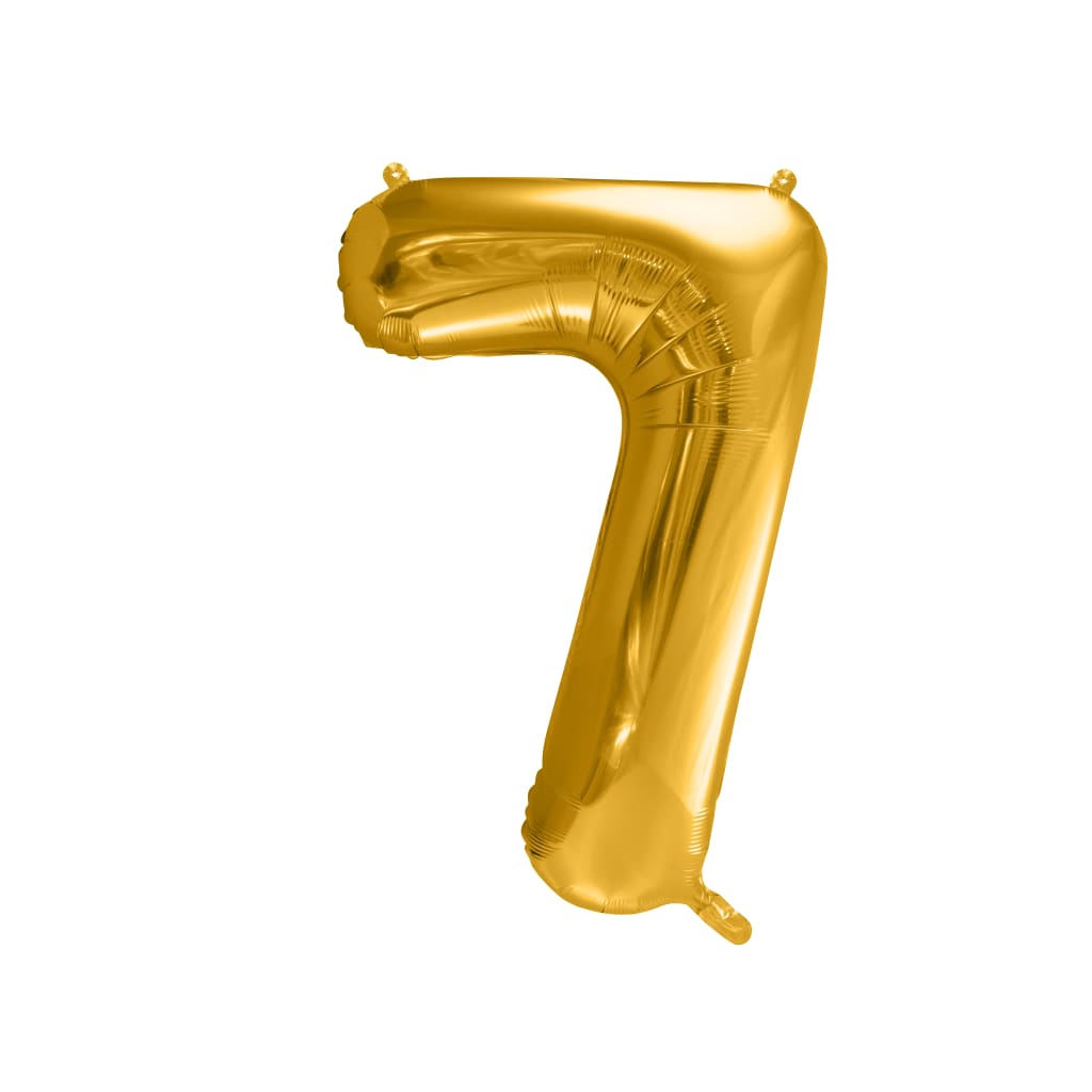 Ballon Zahlen Gold, 86 cm | 7