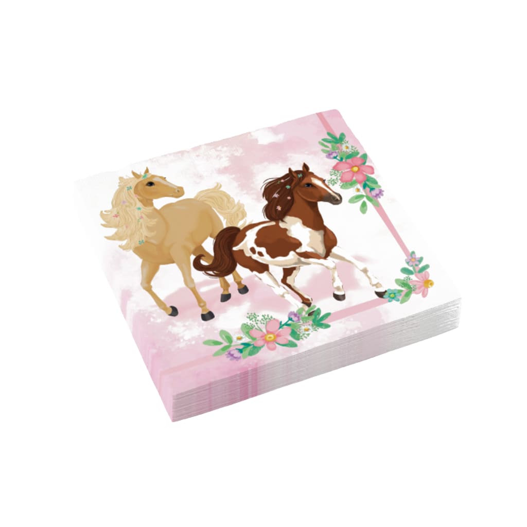 Servietten Beautiful Horses 33 x 33 cm, 20 Stück