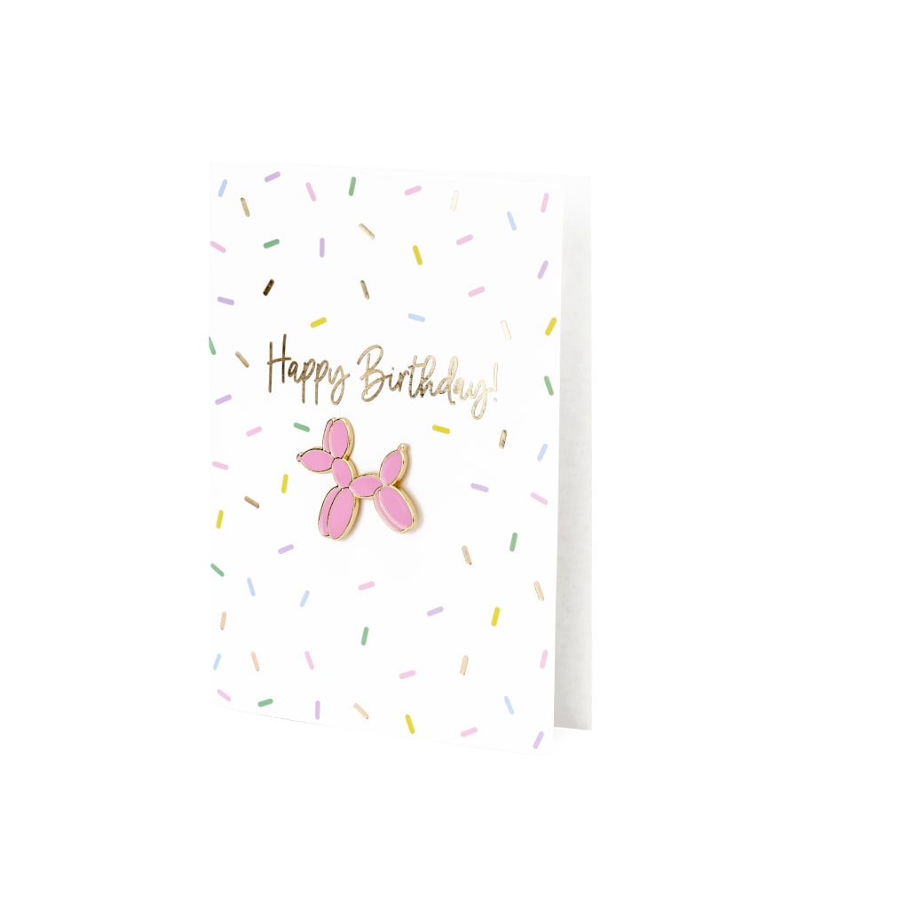 Karte mit Pin "Happy Birthday" A6