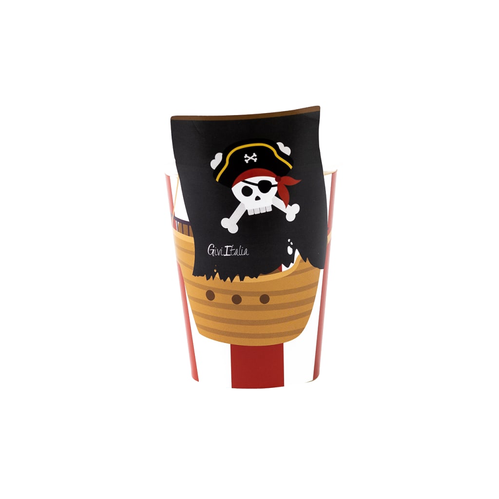 Pirates Einwegbecher, 8 Stück