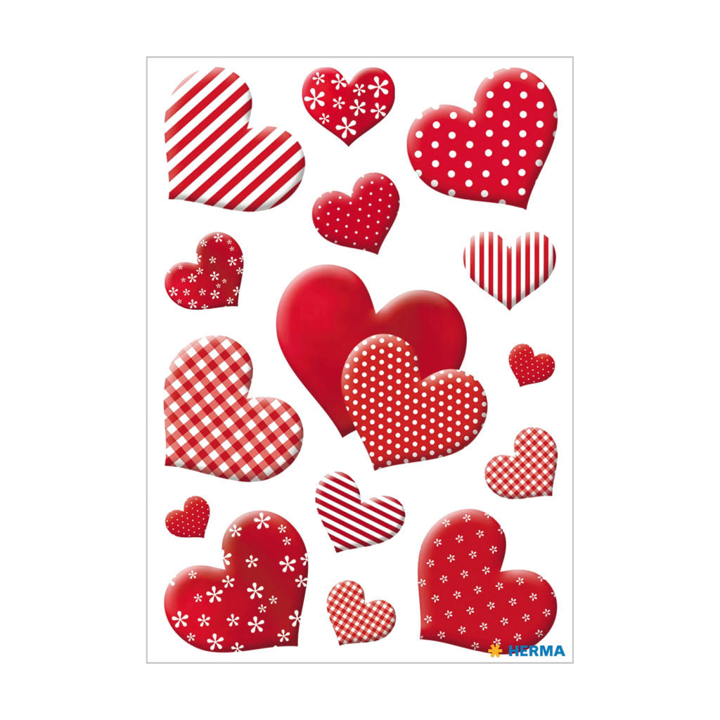 Blümchenherzen - Sticker