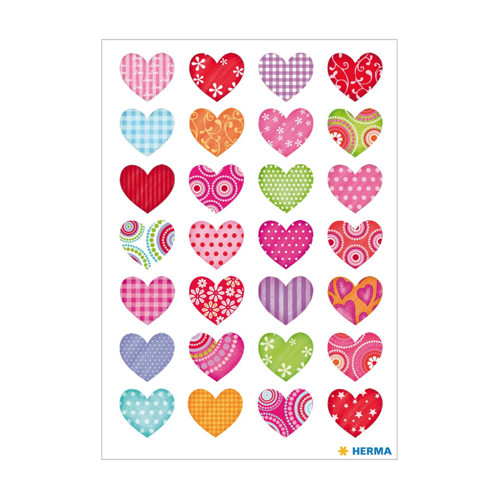 Bunte Herzen - Sticker