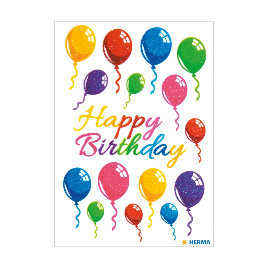 Luftballone glittery - Sticker