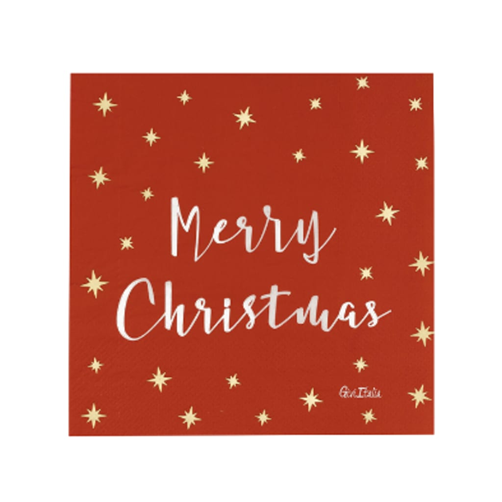 Servietten Merry Christmas 33 x 33cm, 16 Stück
