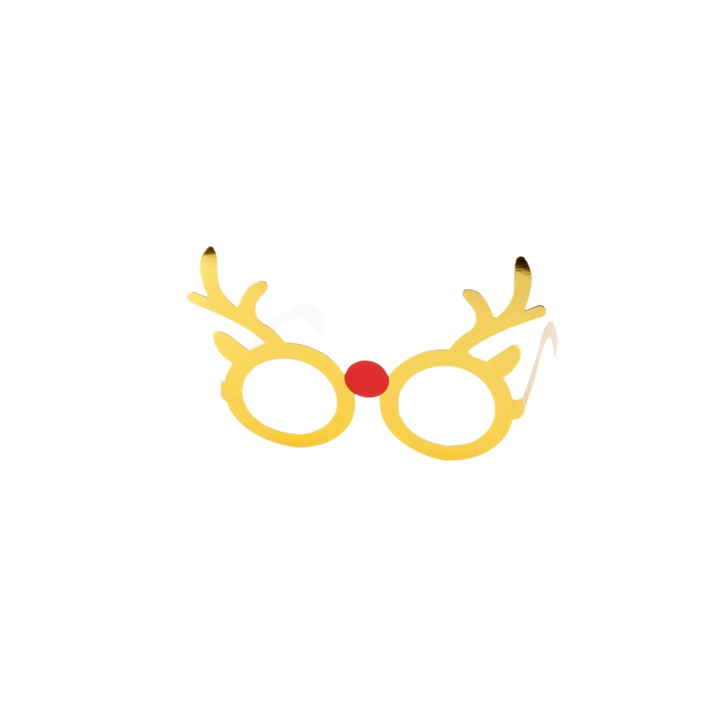 Reindeer Christmas Glasses, 6 Stück