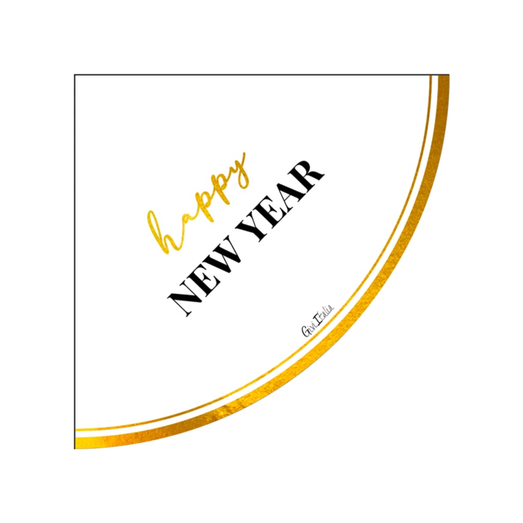 Servietten Happy New Year 33x33cm, 16 Stück