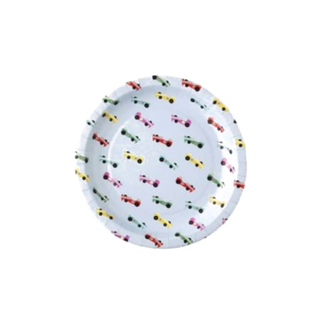 Einwegteller Rennauto 22.5cm, 6 Stück