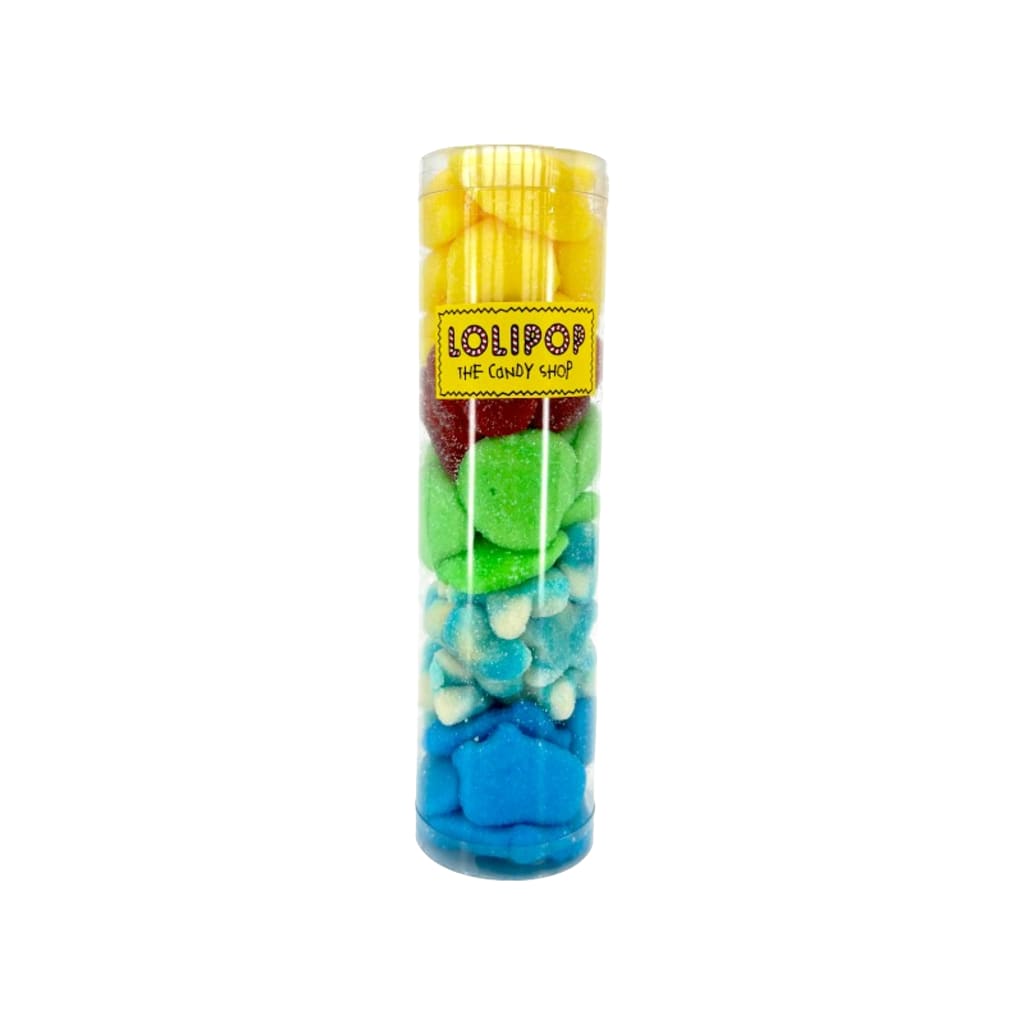 Lolipop Fruchtgummi Röhre gefüllt, 300g Mix 3