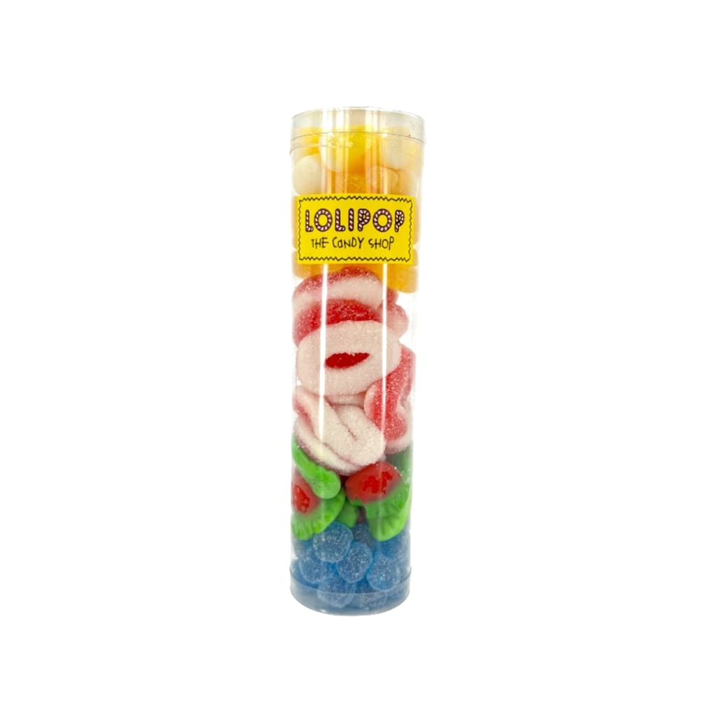 LOLIPOP Fruchtgummi Röhre gefüllt, 300g Mix 4