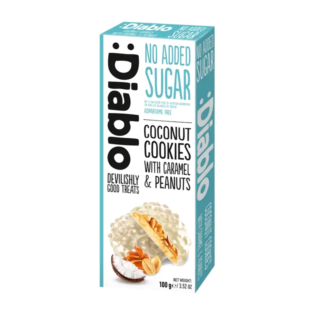 Diablo Coconut with Caramel & Peanut Cookies, 100g
