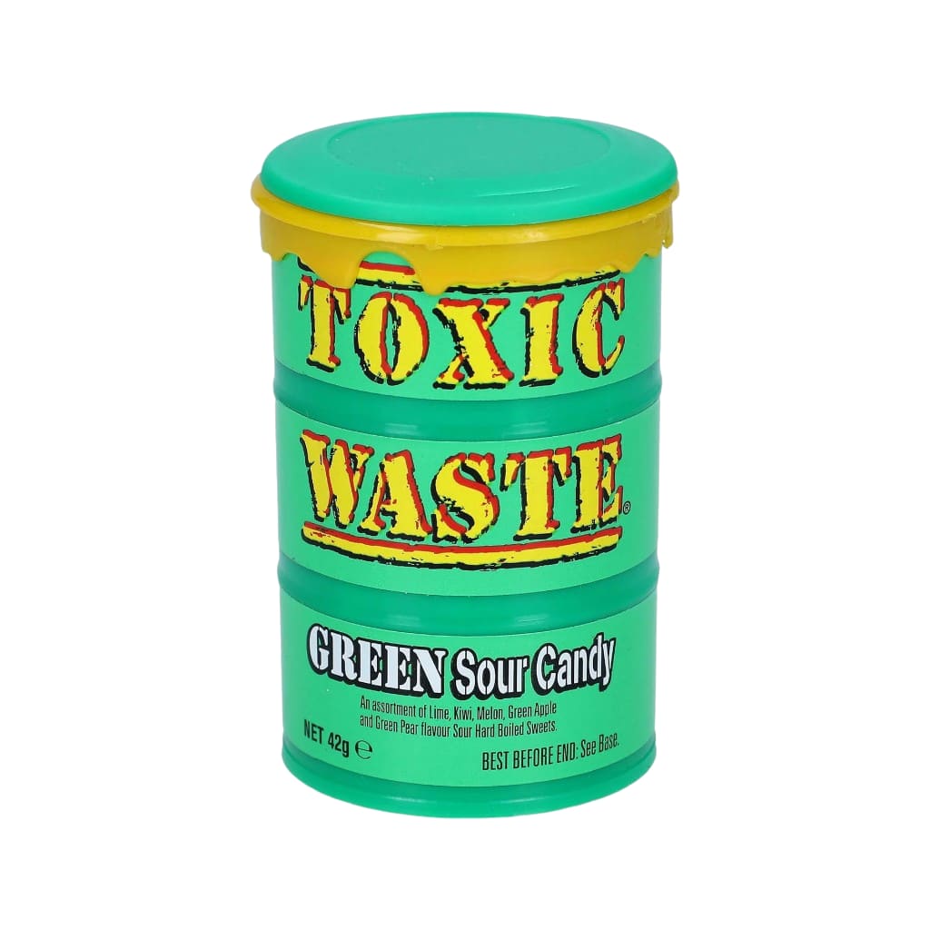 Toxic Waste Green Sour Candy, 42g
