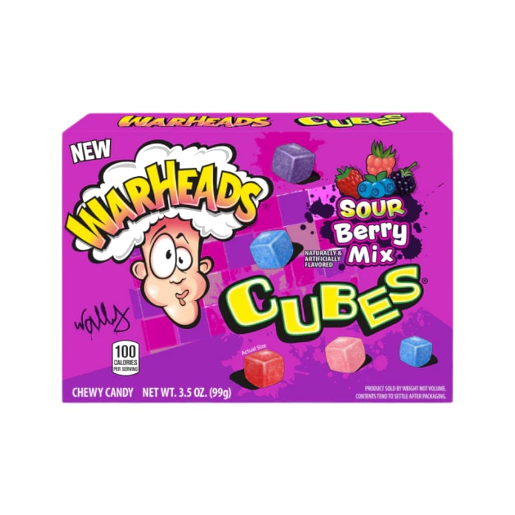Warheads Cubes Sour Berry Mix, 99g