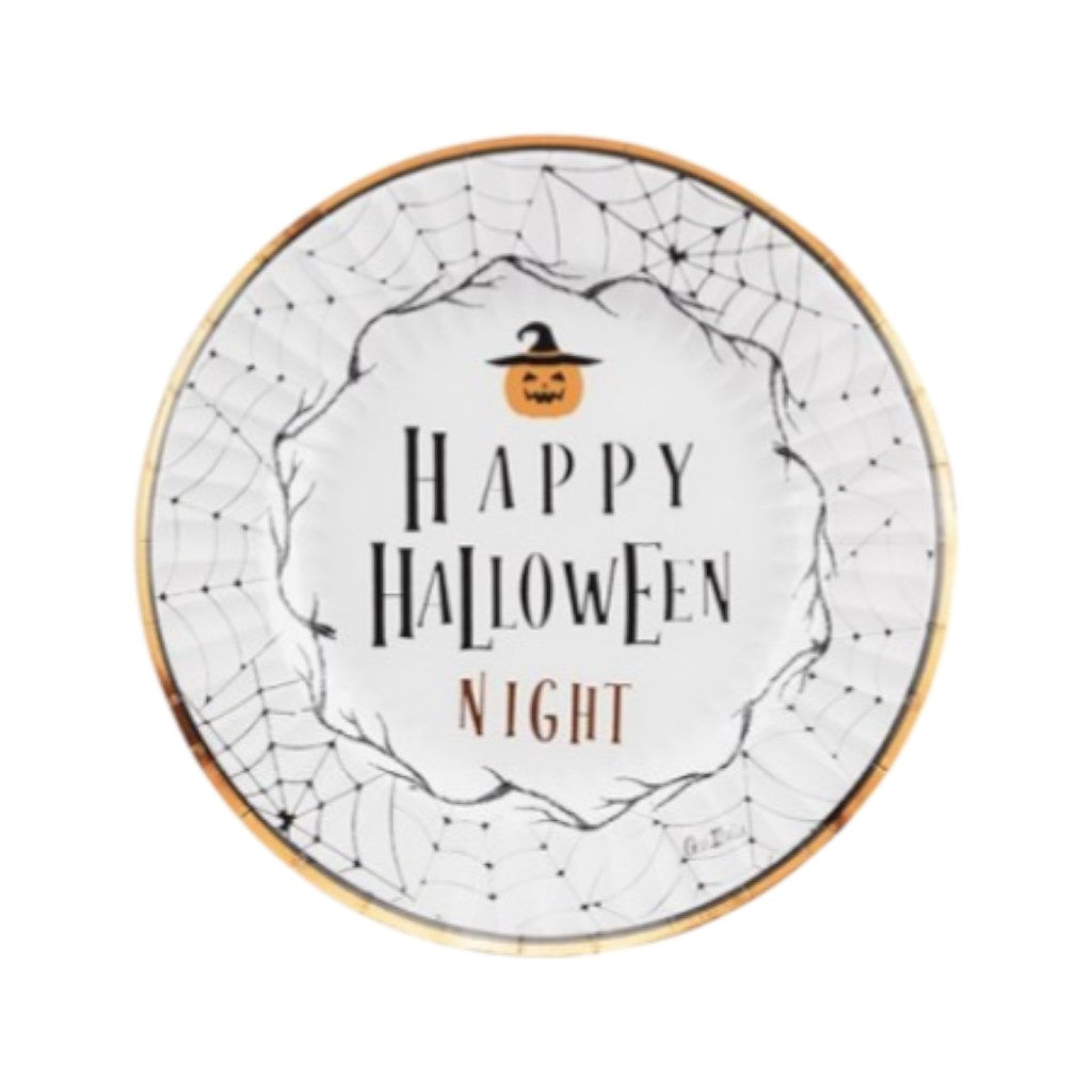 Einwegteller Halloween Night 24cm, 8 Stück