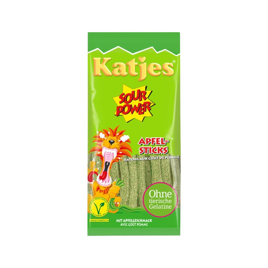 Katjes sour Sticks Apfel, 100g