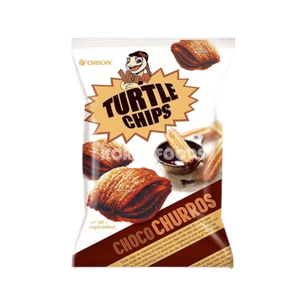 Orion Turtle Chips Choco Churros, 80g