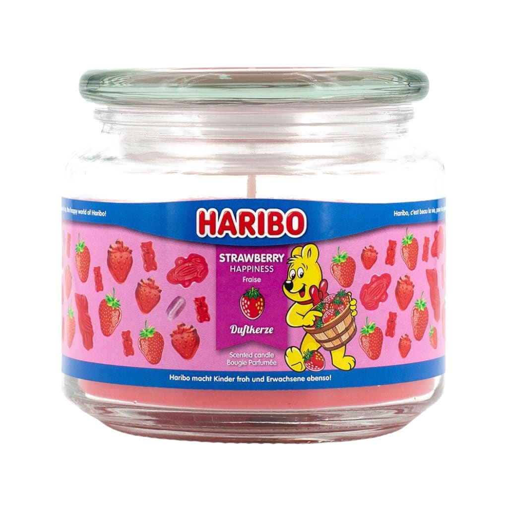 Haribo Duftkerze Strawberry Happiness, 300g