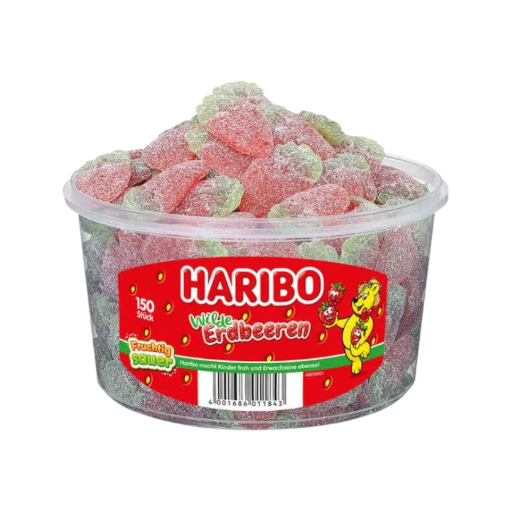 Haribo Wilde Erdbeeren sauer, 150 Stück