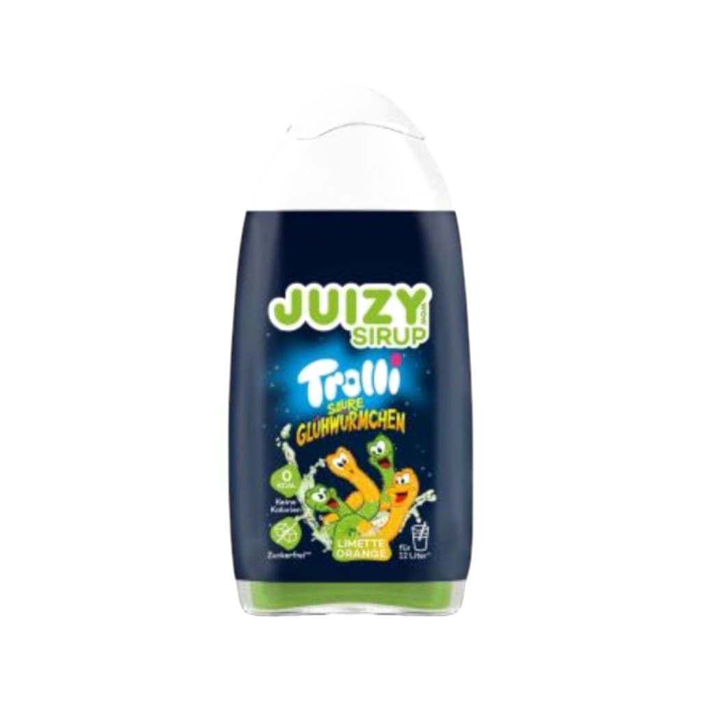 Trolli Saure Glühwürmchen Juizy Sirup Limette Orange, 65ml
