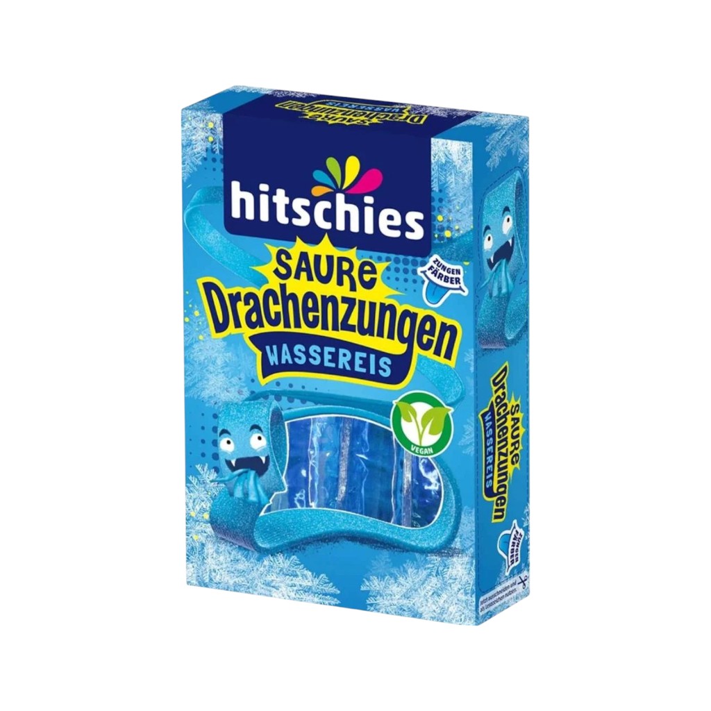 Hitschies Saure Drachenzungen Wassereis blau, 400ml