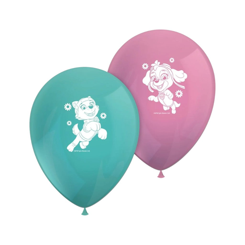 Paw Patrol Skye und Everest Ballon 28cm, 8 Stück