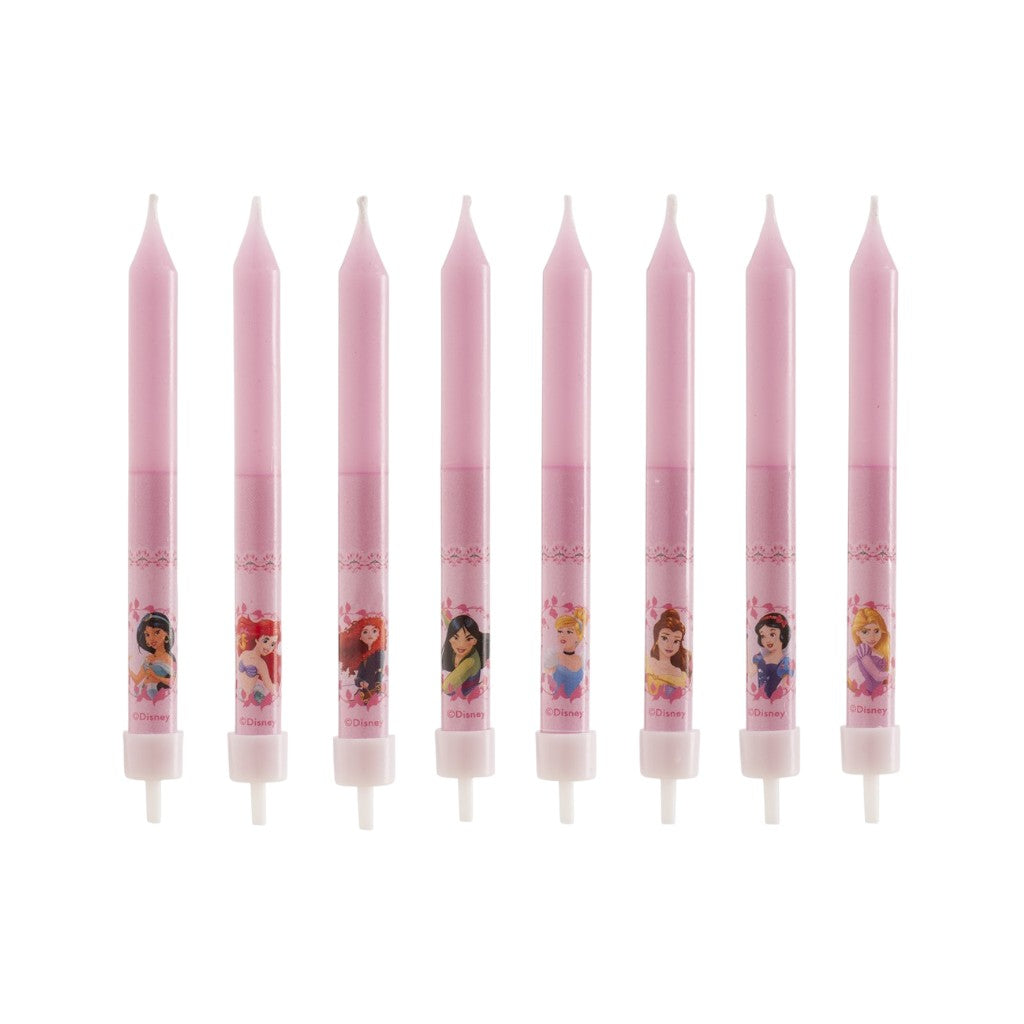 Geburtstagskerzen Disney Princesses 9cm, 8 Stück
