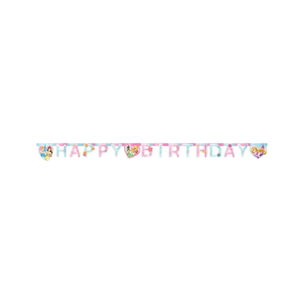Princess Happy Birthday Banner, 1 Stück