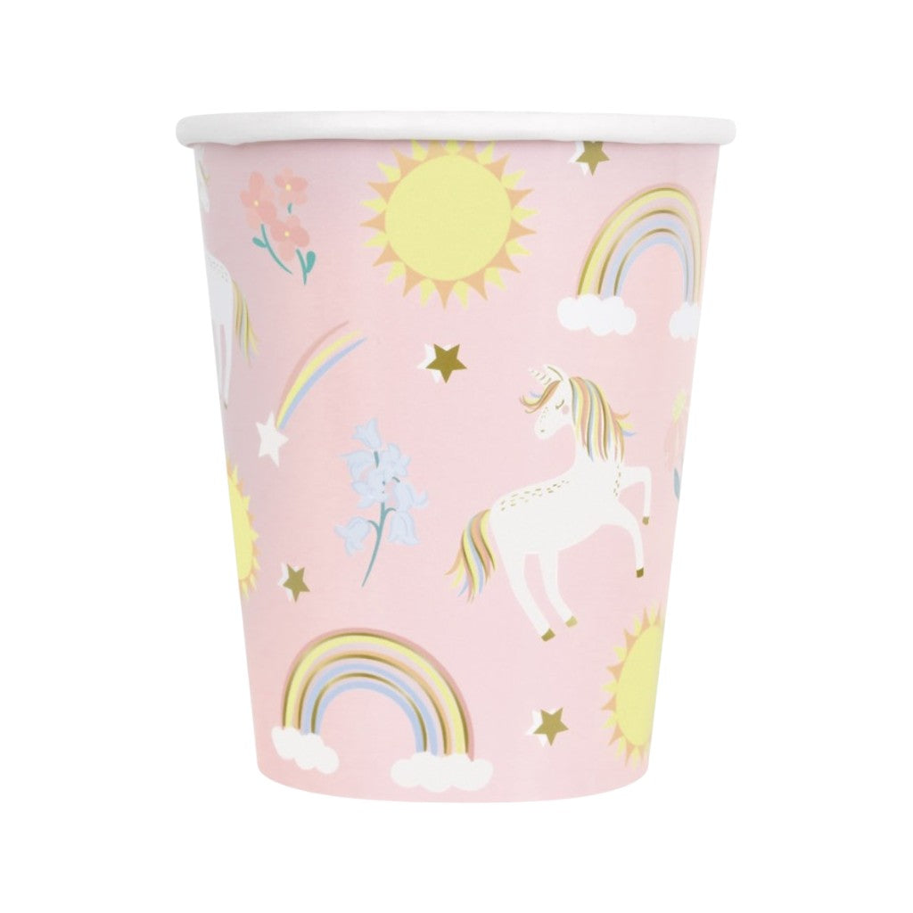 Einwegbecher Dainty Unicorn 266ml, 8 Stück