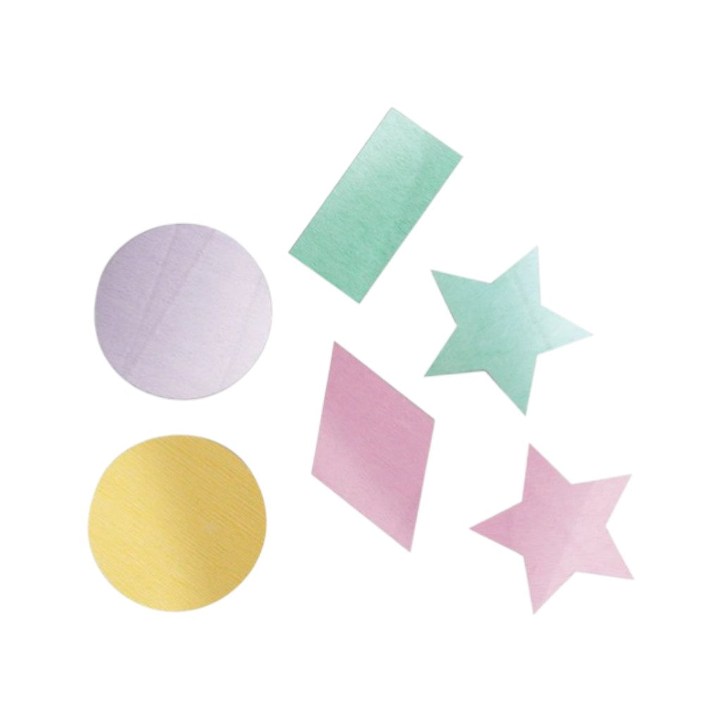 Folienkonfetti Pastell Geometrische Form, 59g