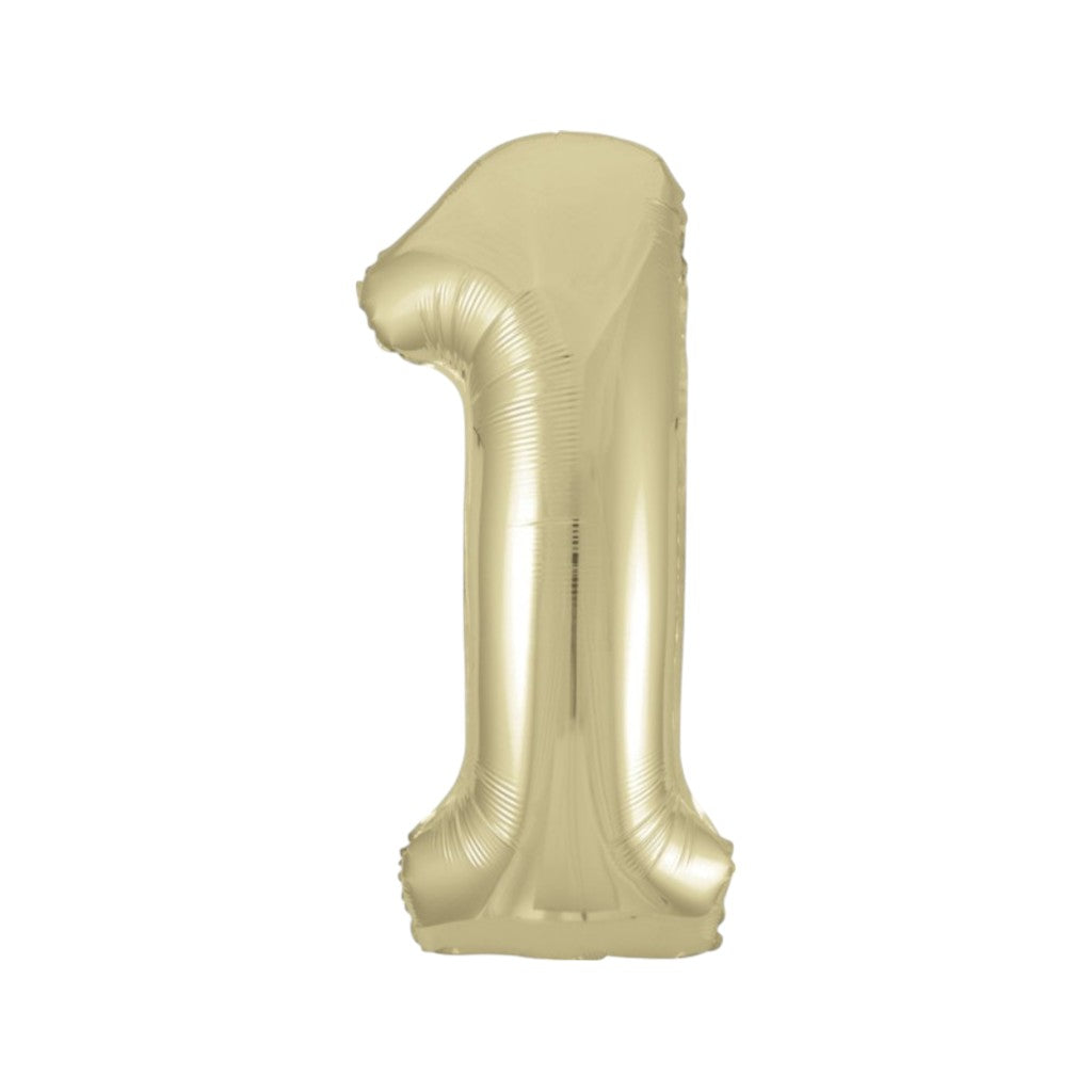 Ballon Zahlen Gold, 86 cm | 1