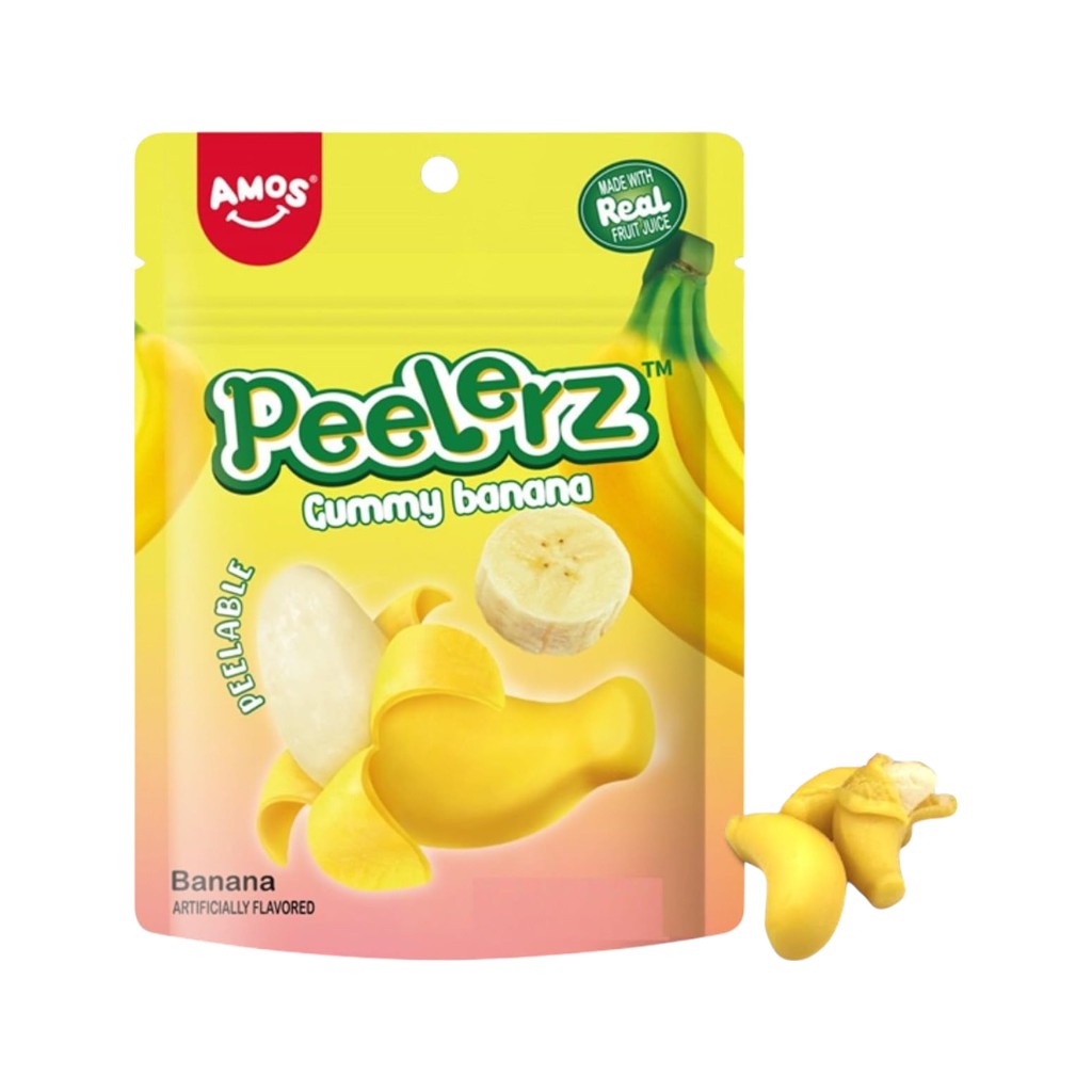 Amos Peelerz Peelable Banana Gummy, 65g