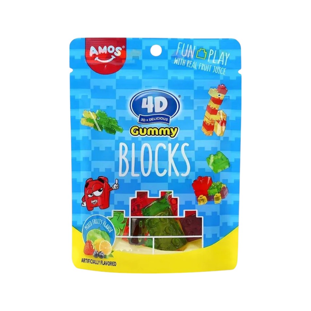 Amos 4D Blocks Gummy, 72g
