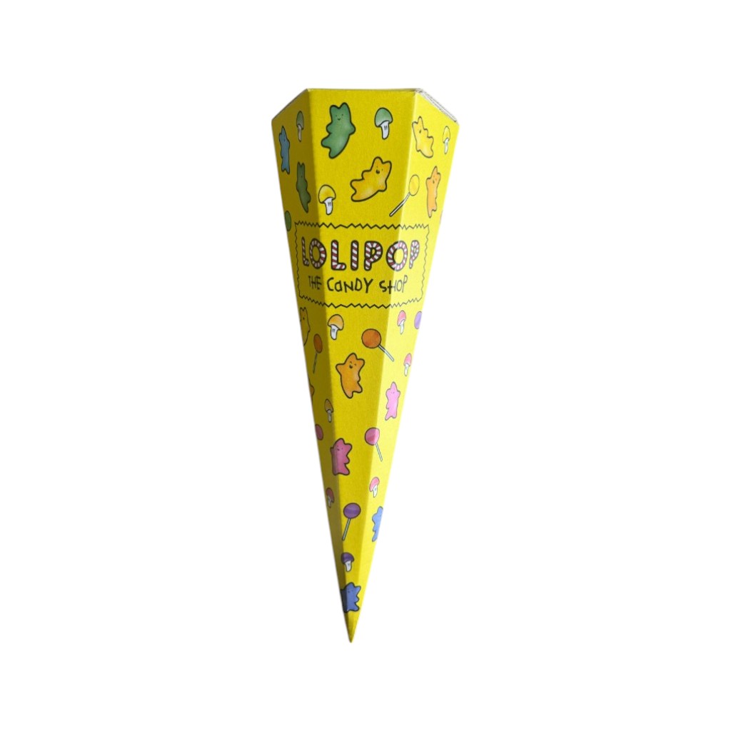 Wundertüte LOLIPOP gelb, 35cm