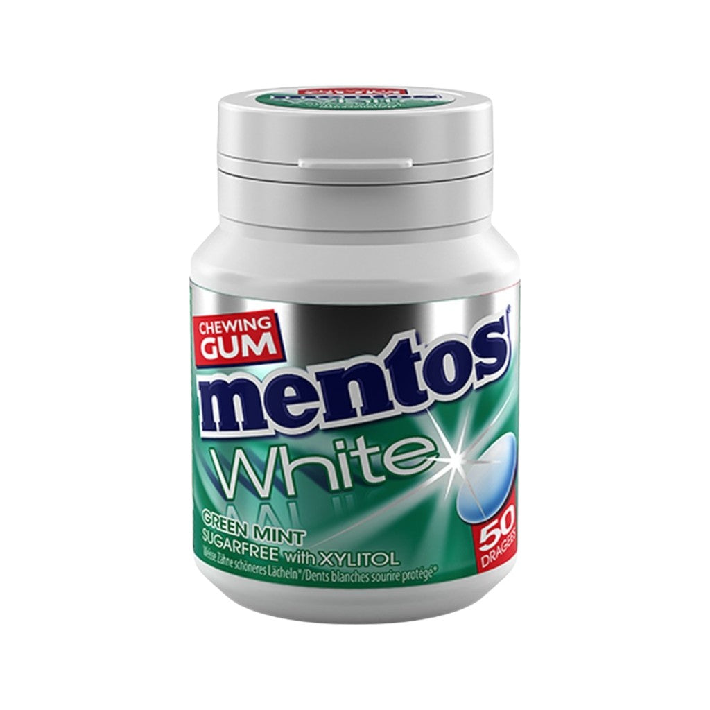 Mentos Kaugummi White Green Mint, 75g