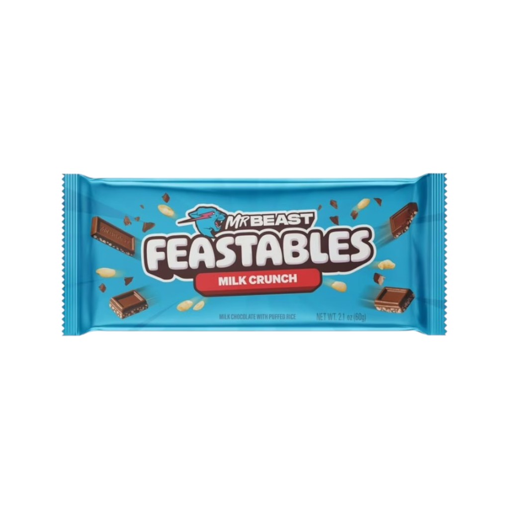 Mr Beast Feastables Crunch Milk Chocolate, 60g