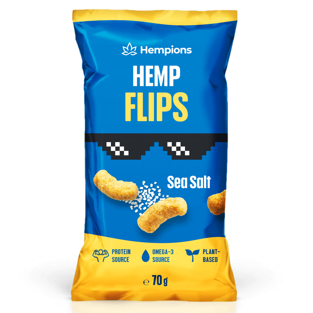 Bio Chips Hempions Flips Sea Salt, 70g