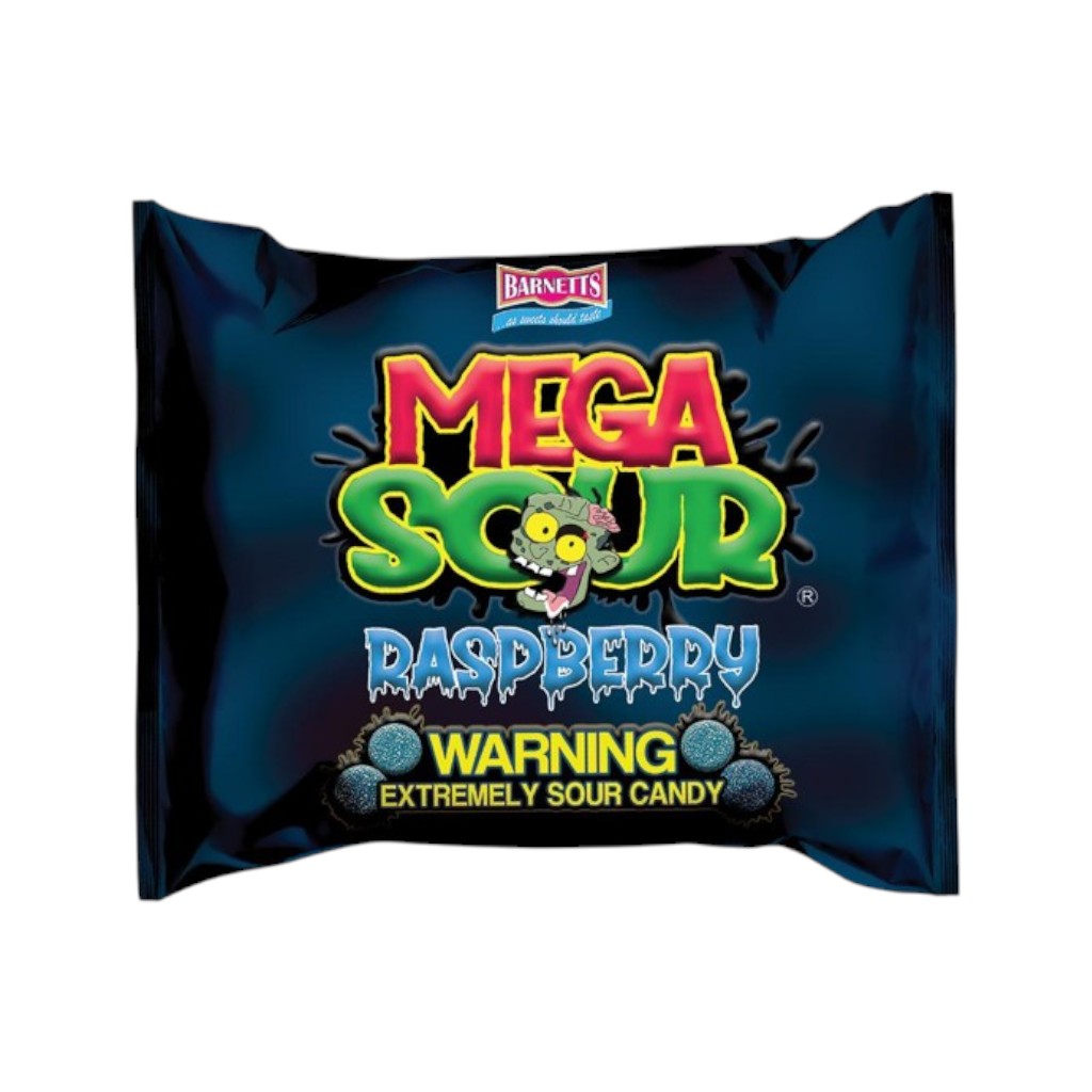 Barnetts Mega Sour Candy Raspberry, 104g