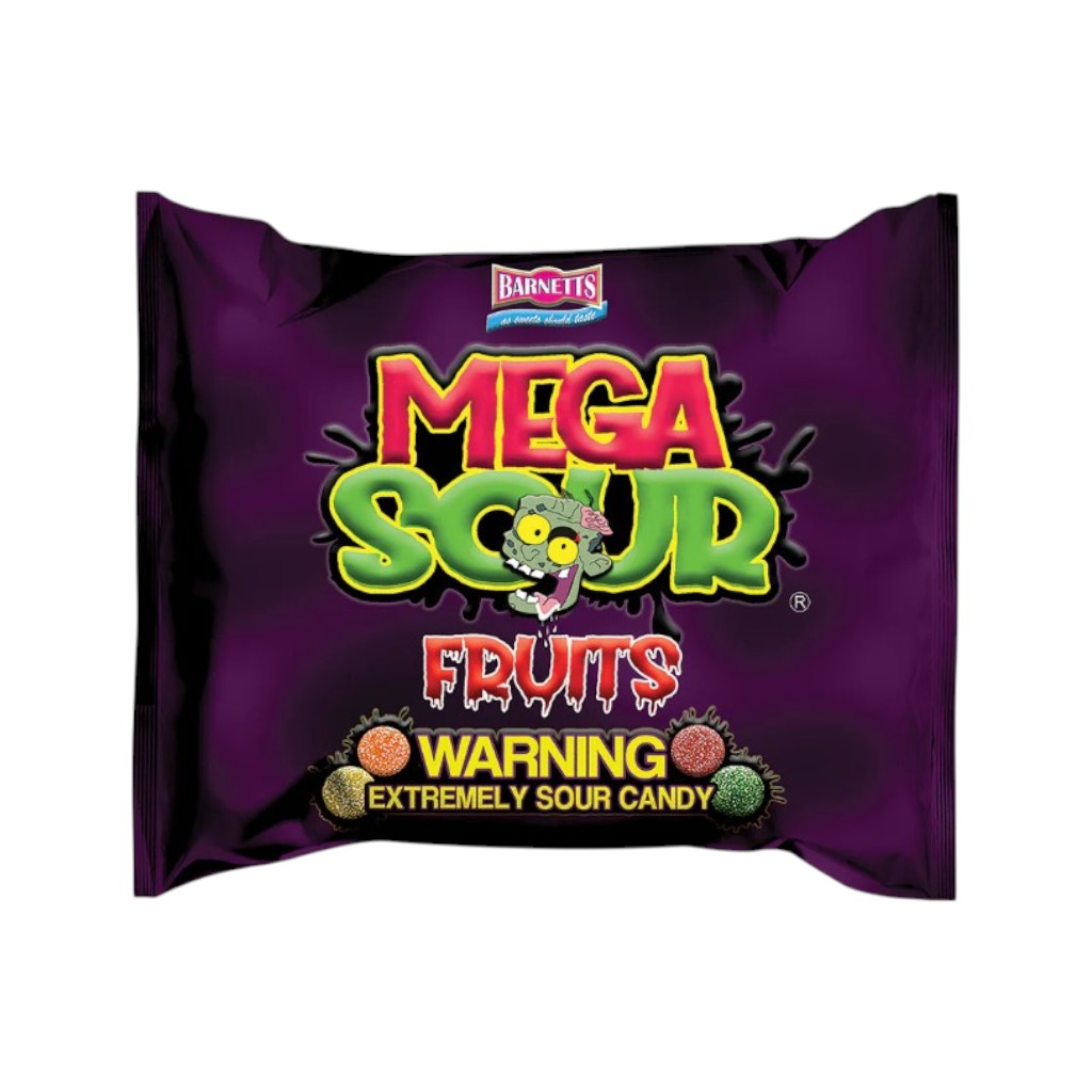 Barnetts Mega Sour Candy Fruits, 104g