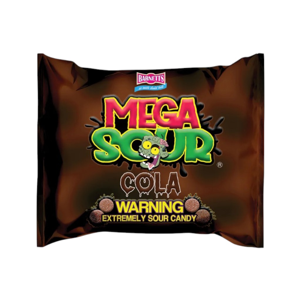 Barnetts Mega Sour Candy Cola, 104g