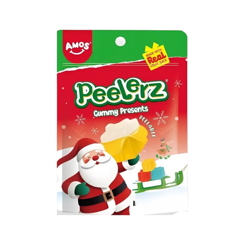 Amos Peelerz Gummy Presents Christmas, 65g