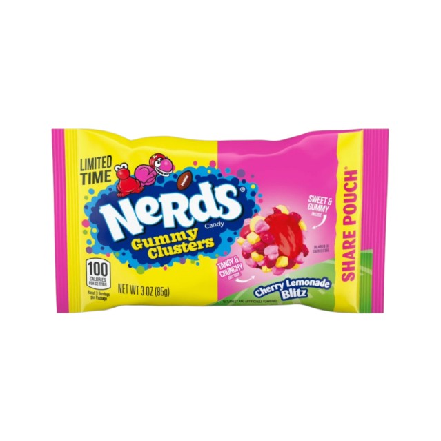 Nerds Gummy Clusters Cherry Lemonade, 85g