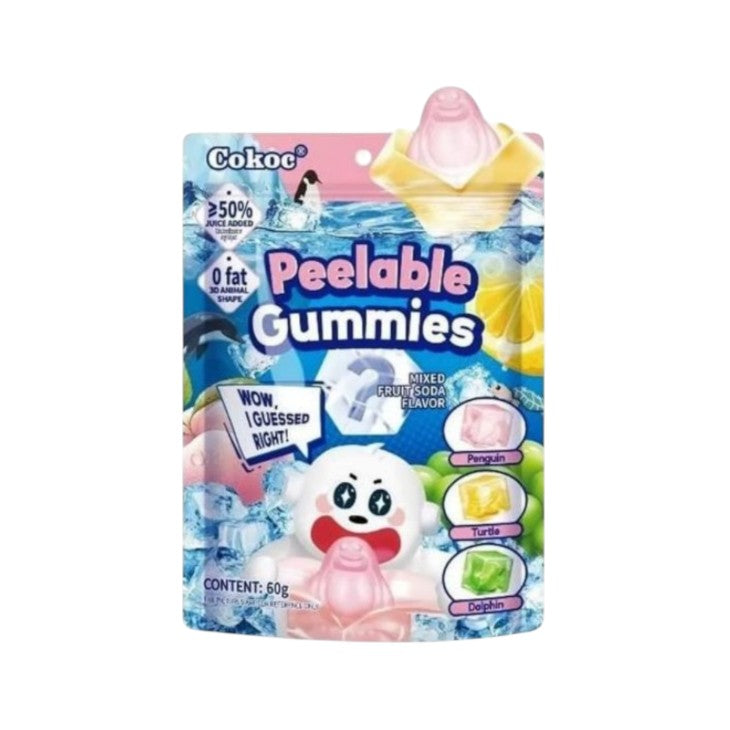 Peelable Gummies Mixed Fruit Soda, 60g