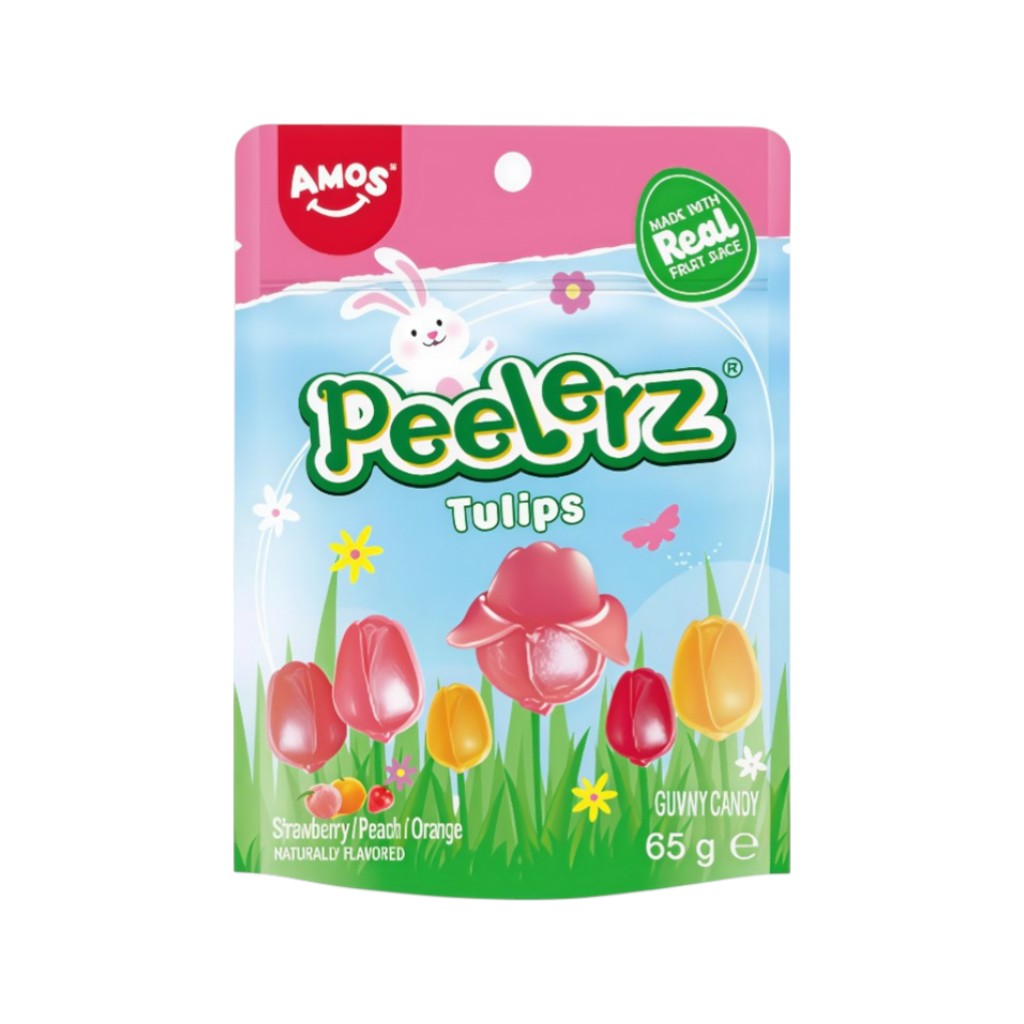 Amos Peelerz Gummy Tulips Easter, 65g