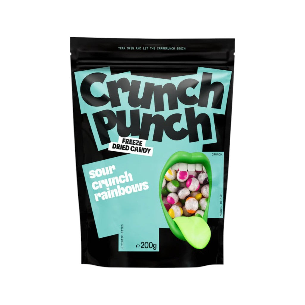 Crunch Punch Sour Crunch Rainbows, 100g