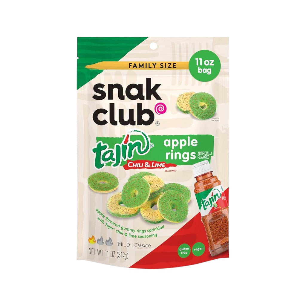 Snak Club Tajin Apple Rings, 71g