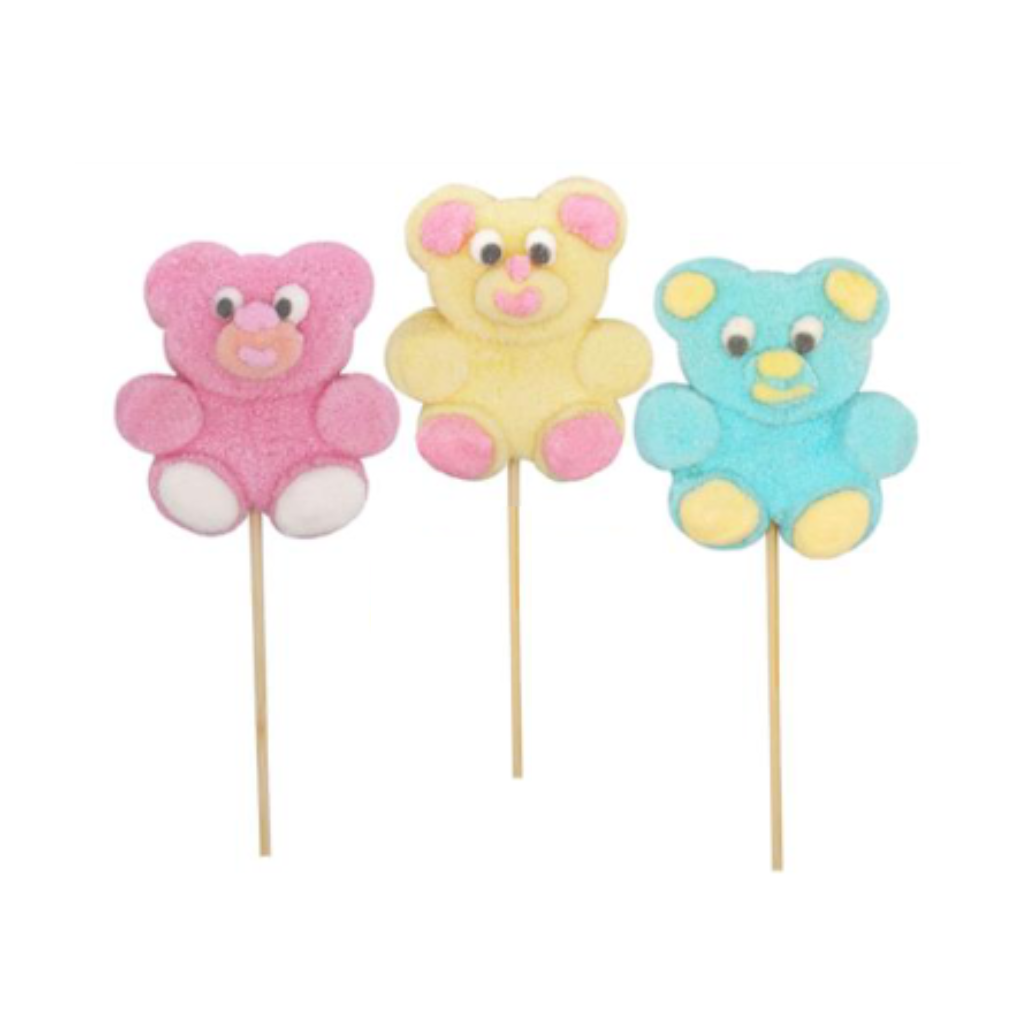 Gummy Bunny Marshmallow Lollipop, 30g