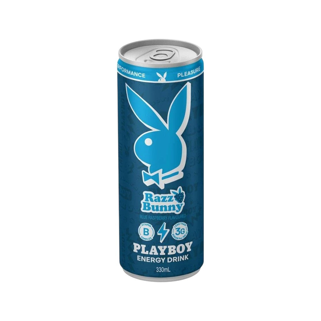 Playboy Energy Drink Razz Bunny, 330ml