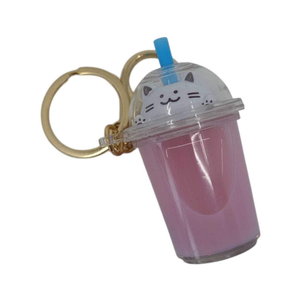 Cat Bubble Tea Schlüsselanhänger